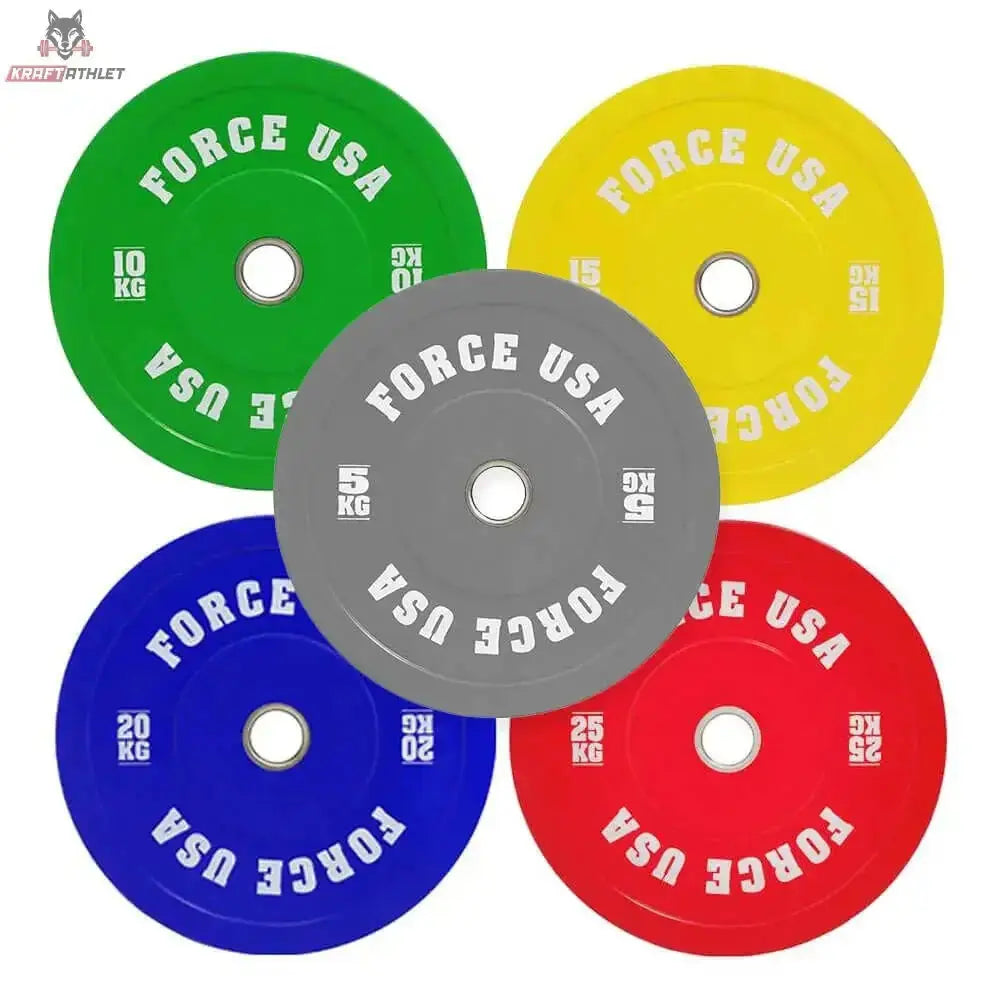Olympische bumper-gewichtsschijven Pro Grade Force USA