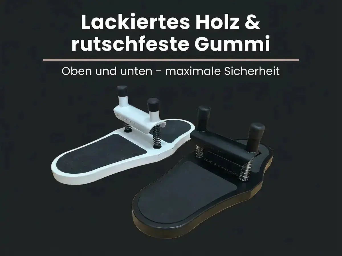 Body & Exercise Foot Corrector aus Holz als Grafik zu lackiertem Holz und rutschfestem Gummi