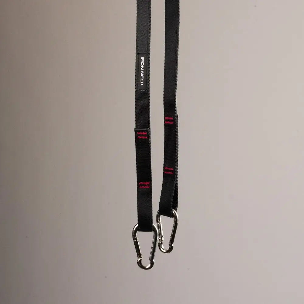 Iron Neck Alpha Harness Plus Nackengeschirr, hängende Zugbänder mit zwei Karabinern