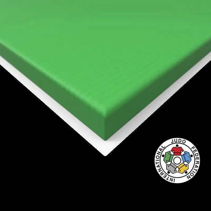 SportCom Judo-Tatami Reisstroh 2 × 1 m, 5 cm, glatte Unterseite, Farbmuster Grün, Variante 1 × 1 m