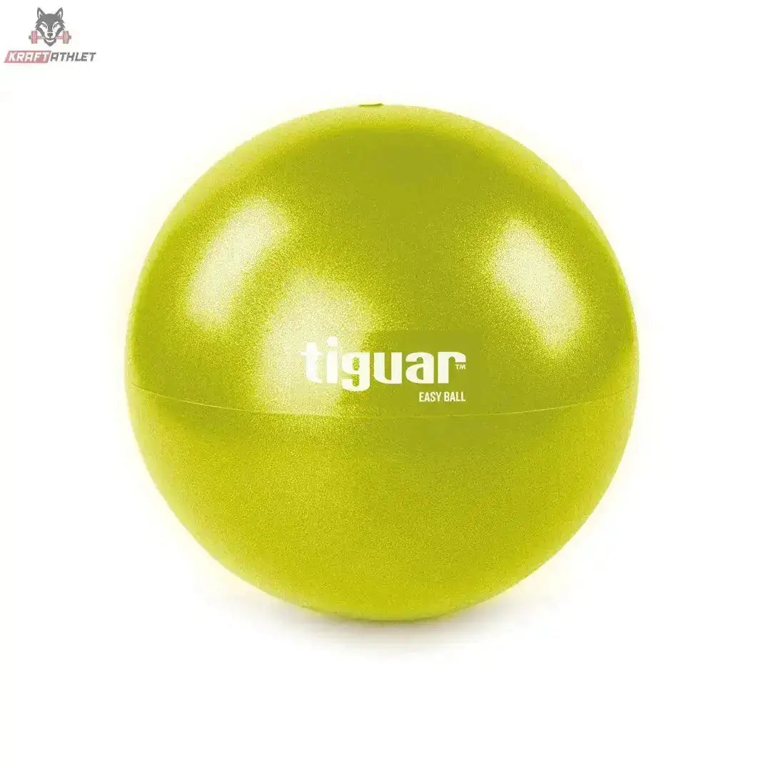 tiguar Easyball Olive Pilatesball 23 cm in Olivgrün mit weißem Logo, Vorderansicht