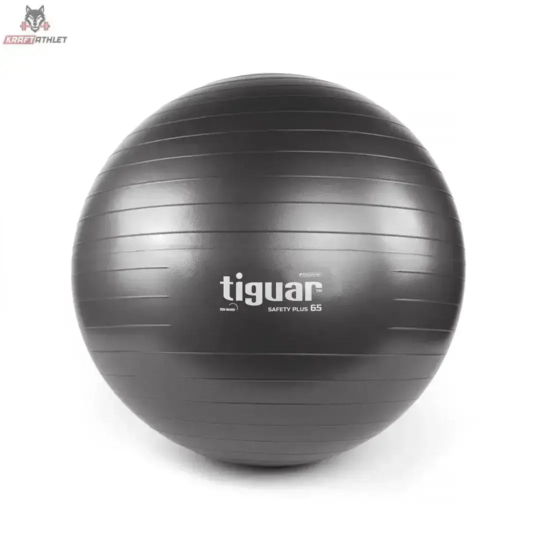 tiguar Safety Plus Ball 65 cm Lila Gymnastikball, Farbvariante Grau in der Frontansicht