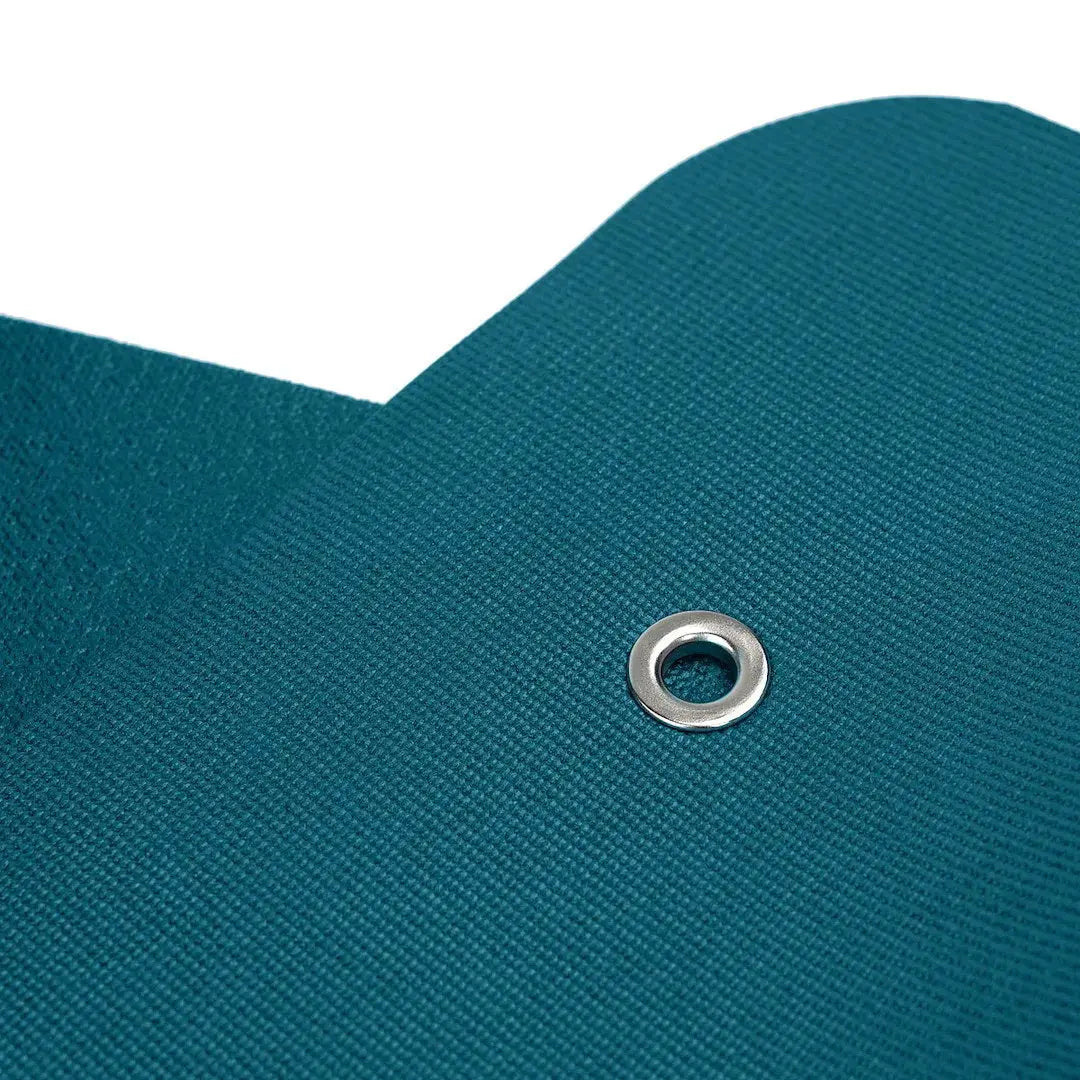 tiguar Yoga-Basismatte Marine Yogamatte, Detail der Metallöse an der Mattenkante