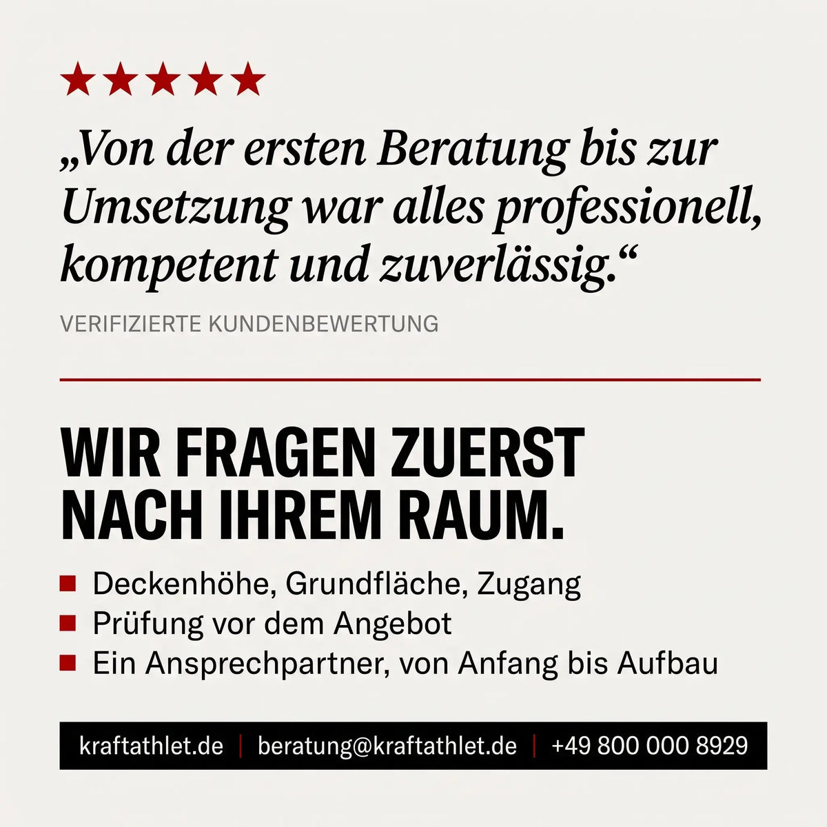 Younix Cable Rack Bundle Kabelzug-Komplettpaket, Grafik mit Kundenstimme und Fragen zum Raum