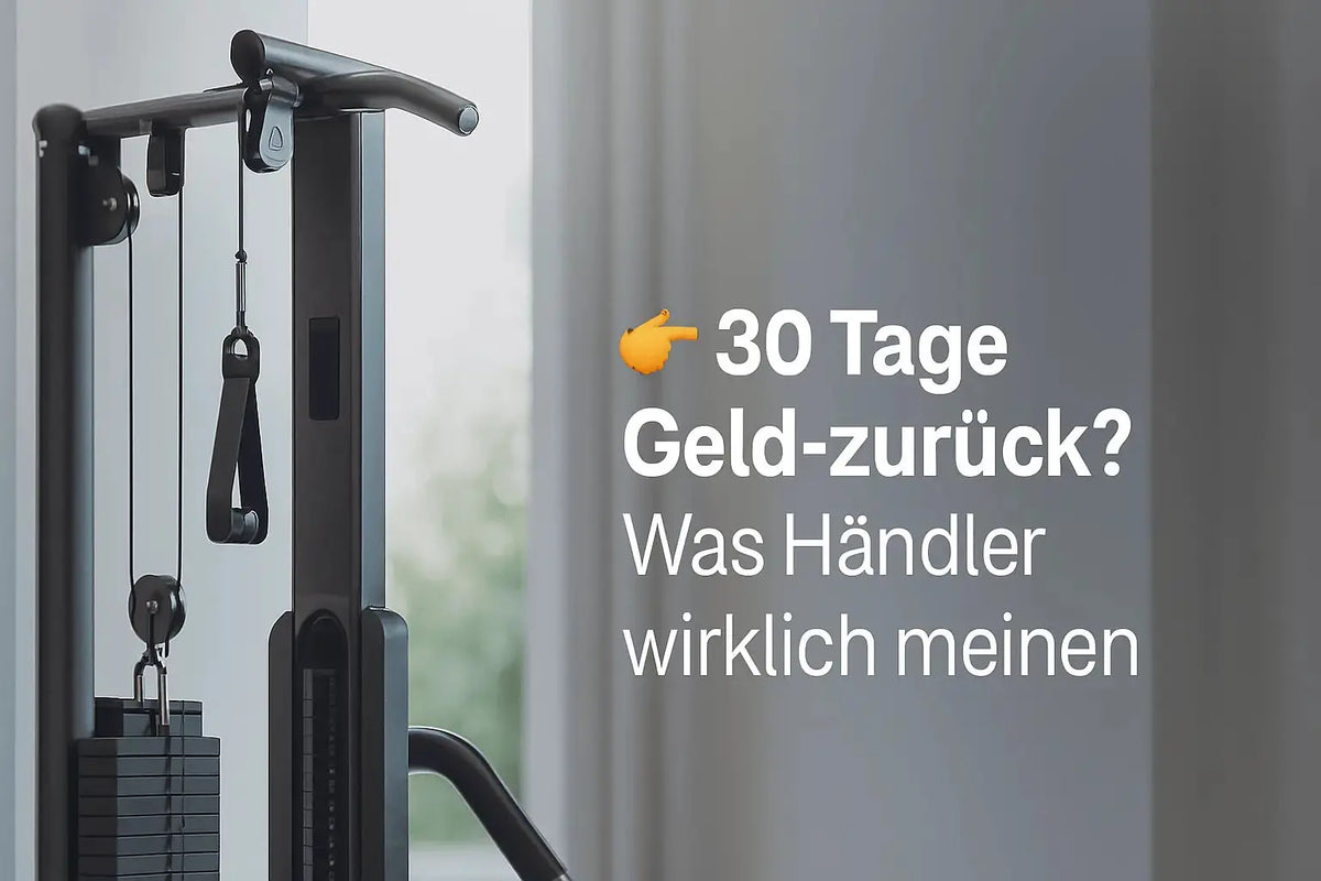 fitnessgeräte rückgabe
