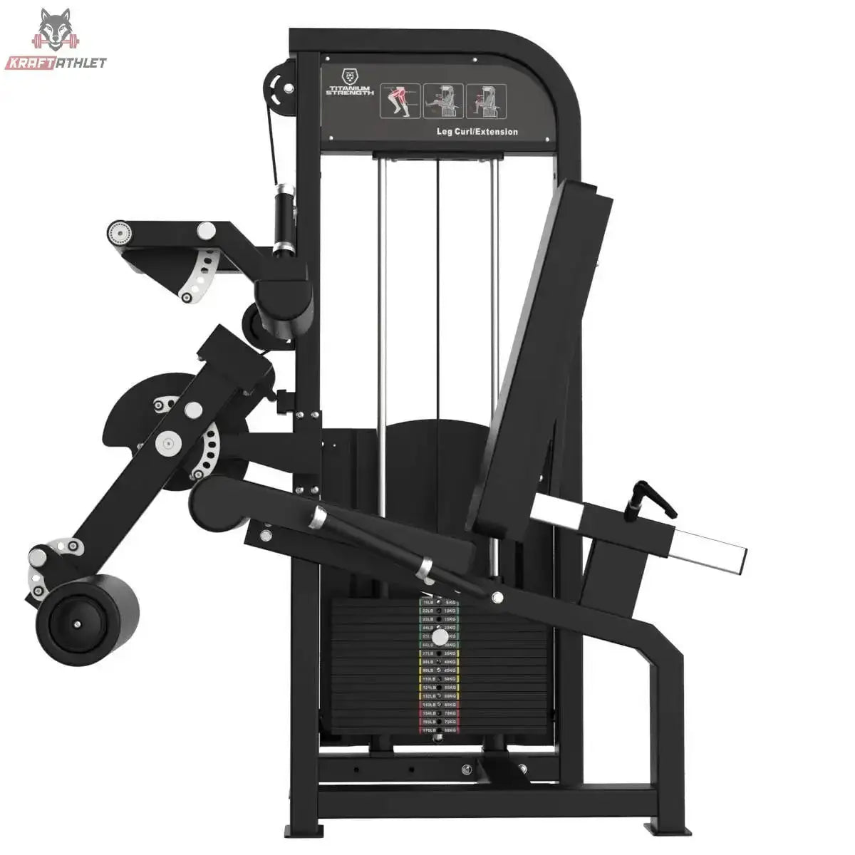 Titanium Strength Elite Series Premium Seated Leg Curler & Leg Extender