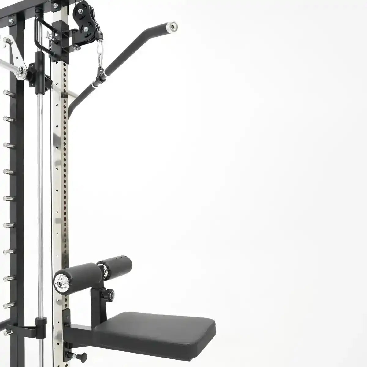Force USA G3 Upgrade Kit components, including the lat pulldown seat and low row footplate.