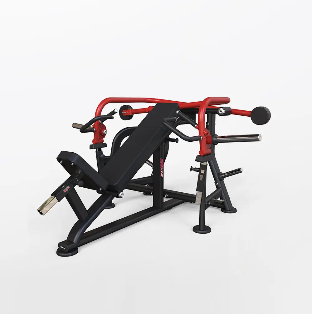 MaxPump A7046 Crossover Incline Chest Press Schrägbank-Brustpresse plate-loaded