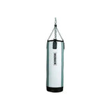 Werner 120 cm Punching Bag with a sturdy steel chain and high-quality synthetic leather, ideal for intense boxing training and martial arts
