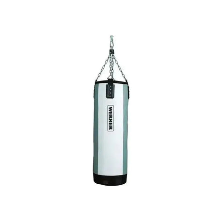 Werner 120 cm Punching Bag with a sturdy steel chain and high-quality synthetic leather, ideal for intense boxing training and martial arts