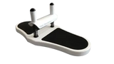 Body & Exercise Foot Corrector aus Holz in Seitenansicht mit rutschfester Trittfläche, weiß