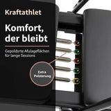 Elina Pilates Nubium Black Edition mit Tower, Grafik zur extra Polsterung mit Blick auf die Federn