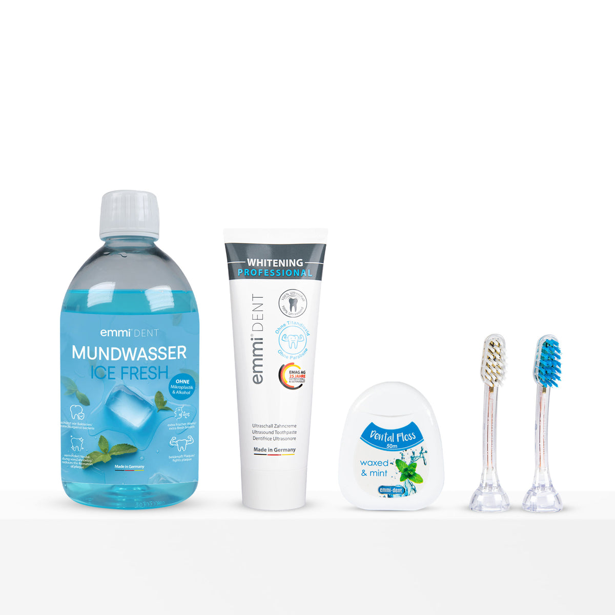 Set di ricarica per sbiancamento denti spazzolino elettrico a ultrasuoni metallizzato