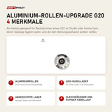 Force USA Aluminium-Rollen-Upgrade G20 mit 4 Merkmalen: Aluminiumrollen, 6202-Kugellager, Abgedichtete Lager, Gleichmäßiger und ruhiger Kabellauf