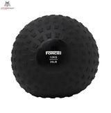 Force USA Elite Slam Ball 8 kg, Variante 12 kg in Schwarz, Frontansicht mit Gewichtsaufdruck