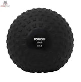 Force USA Elite Slam Ball 8 kg, Variante 15 kg in Schwarz, Frontansicht mit Gewichtsaufdruck