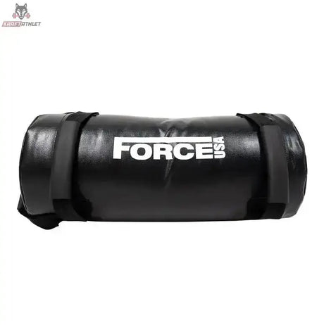 Force USA Endurance Core Bag 10 kg Sandbag in der Variante 20 kg, schwarzer Sandsack liegend, Seitenansicht