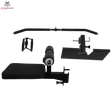 Force USA G1 V2 Upgrade Kit, alle Einzelteile mit Stange, Polstern und Fußplatte vor schwarzem Hintergrund