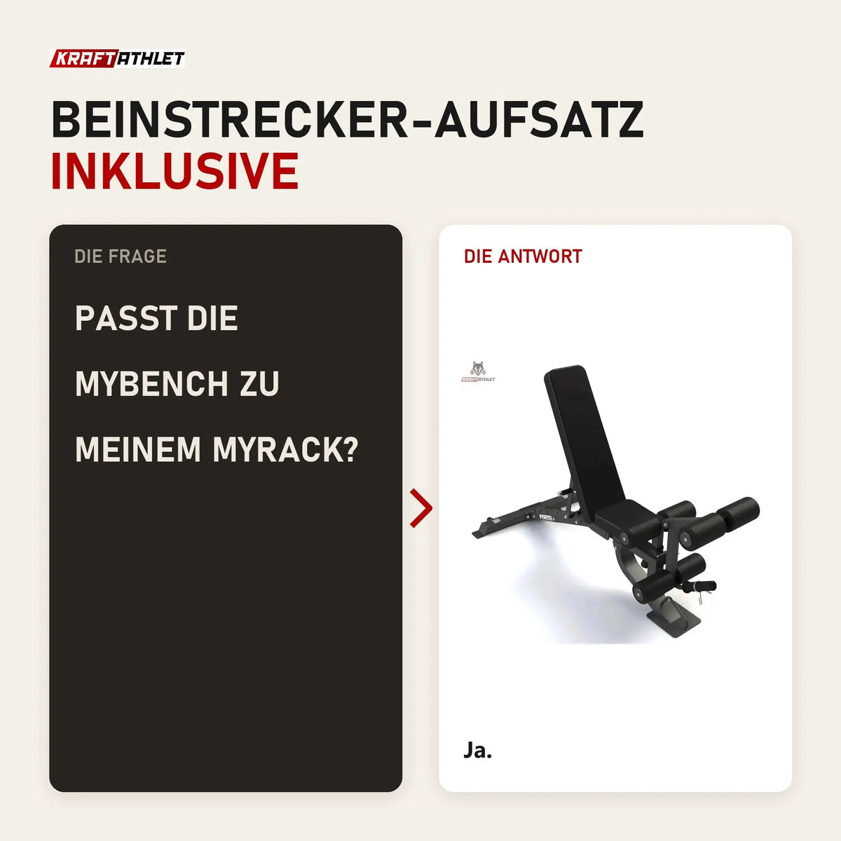 Frage und Antwort zu Force USA MyBench FID-Bank: Passt die MyBench zu meinem MyRack?