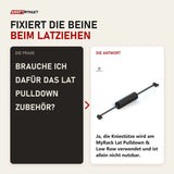 Frage und Antwort zu Force USA MyRack Kniestütze für Lat Pulldown: Brauche ich dafür das Lat Pulldown Zubehör?