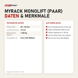 Technische Daten und Merkmale von Force USA MyRack Monolift (Paar) als Tabelle
