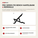 Force USA Pro Series FID Bench Hantelbank mit 4 Merkmalen: 8 Rückenlehnen-Winkel, 6 Sitzpositionen, 450 kg Belastbarkeit, Dickwandiges Stahlrohr