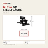 Maßbild Force USA Sissy Squat Gerät: Stellfläche 101 × 60 cm, Höhe 60 cm