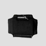 Hegren Double Loop Covers in Schwarz, einzelner Bezug mit Klettverschluss in der Frontansicht