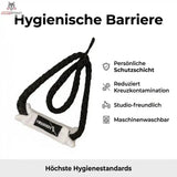 Hegren Double Loop Covers, Grafik zur persönlichen Nutzung mit weißem Bezug an schwarzer Schlaufe