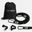 Iron Neck Harness Kit Heavy Zubehör-Set: Turnbeutel, ummanteltes Widerstandsband, Karabiner und Schlaufen im Überblick