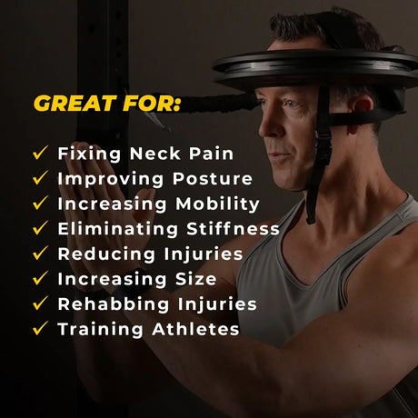 Iron Neck Strength Bundle Nackentrainer-Set, Nahaufnahme Geschirr-Komponenten