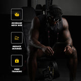 Iron Neck Strength Bundle Nackentrainer-Set, Person trainiert Nackenmuskulatur