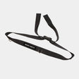 Iron Neck Tri-Clip Türgurt in Schwarz, Gesamtansicht mit Türschlaufen, Schnalle und Ankerpunkten