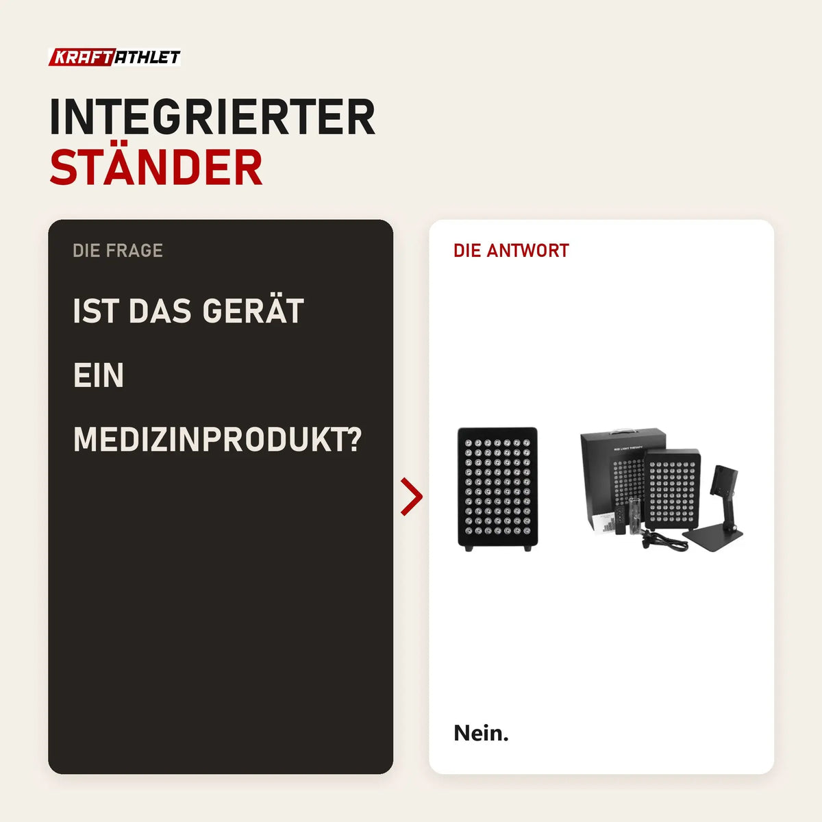Frage und Antwort zu ProReset Desktop Rotlichtpaneel: Ist das Gerät ein Medizinprodukt?