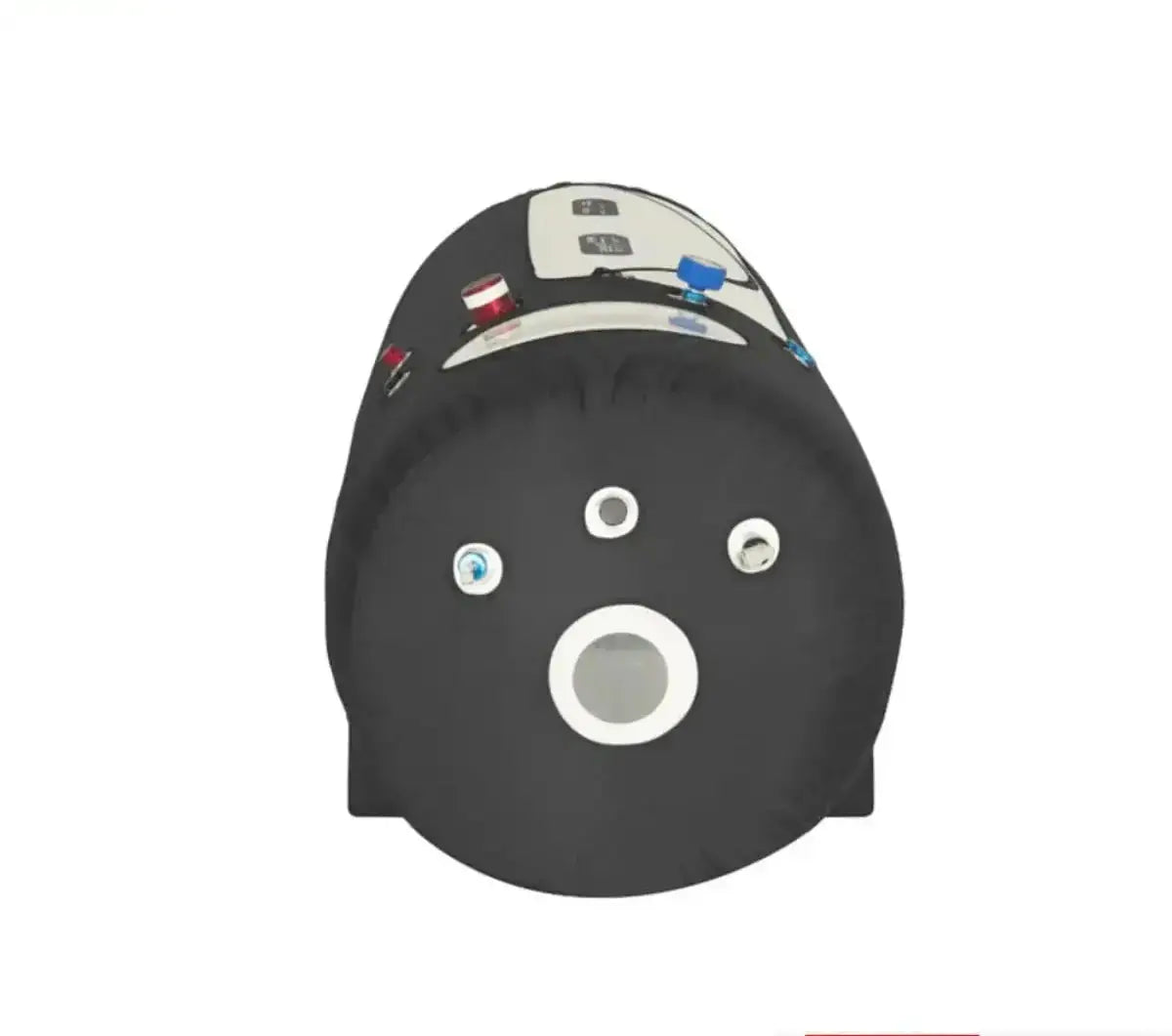 ProReset Flow 80 Softshell-Hyperbarkammer, Stirnseite aufrecht mit Rundfenster