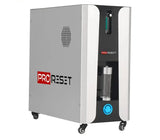 ProReset Space Softshell-Hyperbarkammer, Sauerstoffkonzentrator auf Rollen, Seitenansicht