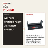 Frage und Antwort zu ProReset Ständer für ProRed und ProRed Max: Welcher Ständer passt zu meinem Paneel?