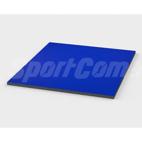 SportCom Flexi-Roll Home Mat 175 x 175 cm in Blau, Schrägansicht der quadratischen Matte