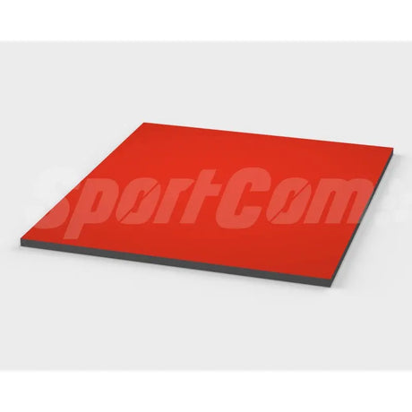 SportCom Flexi-Roll Home Mat 175 x 175 cm in Rot, Schrägansicht der quadratischen Matte