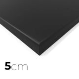 SportCom MMA-Tatami Glattfinish 1 × 1 m, 4 cm, rutschfeste Unterseite, Eckansicht der schwarzen Matte, 1 × 1 m, zweite Aufnahme