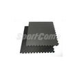 SportCom Puzzlematten 4 cm in Schwarz/Grau, zwei Matten versetzt übereinander