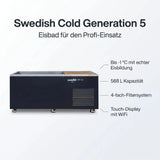Swedish Cold Generation 5 Eisbad, Grafik mit Kapazität und Filtersystem