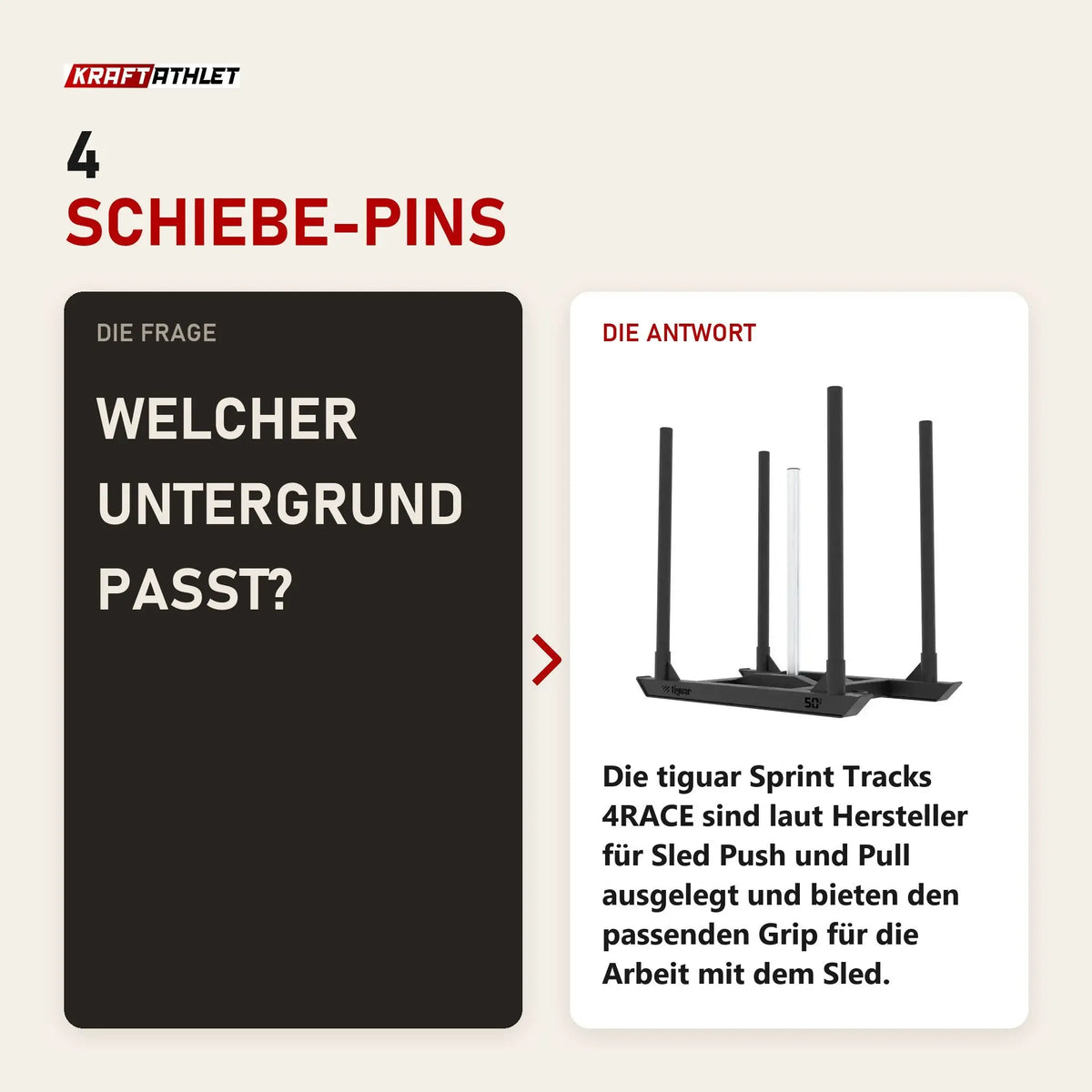 Frage und Antwort zu tiguar 4RACE Training Sled: Welcher Untergrund passt?
