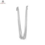 tiguar Aerial Hammock 6 m Grau Aerial-Yoga-Tuch aufgehängt, hellgraues Tuch mit Befestigungsschlaufen