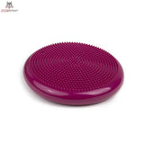 tiguar Air Disc Balancekissen Lila, einzelnes Kissen in der Schrägansicht mit Noppenoberfläche