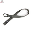 tiguar Alfa Verlängerung 101 cm mit Karabiner, grauer Gurt mit Schlaufen, Draufsicht