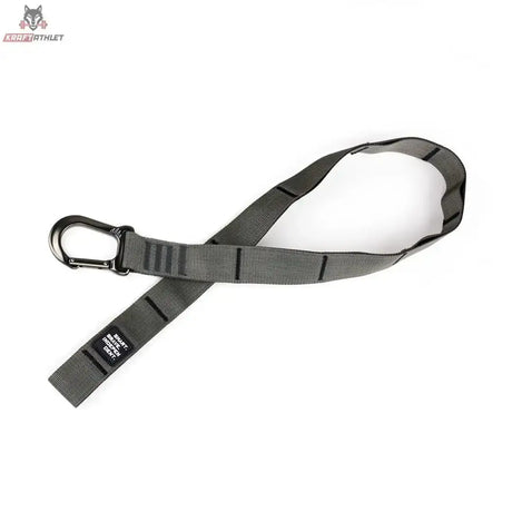 tiguar Alfa Verlängerung 101 cm mit Karabiner, grauer Gurt mit Schlaufen, Draufsicht