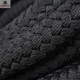 tiguar Battle Rope V2 Trainingsseil, Nahaufnahme des geflochtenen schwarzen Seilmantels