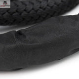 tiguar Battle Rope V2 Trainingsseil, Detail der schwarzen Nylon-Schutzhülle um die Seilmitte