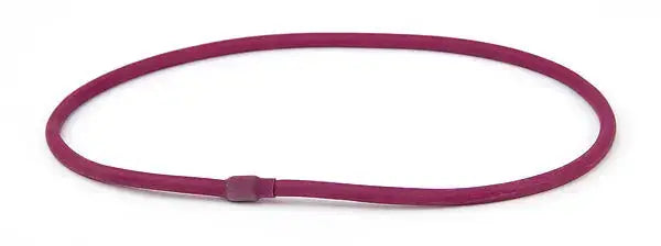 tiguar Body Tube Grau Tubing, Stärke leicht in Lila: lilafarbener Gummischlauch-Ring in Draufsicht